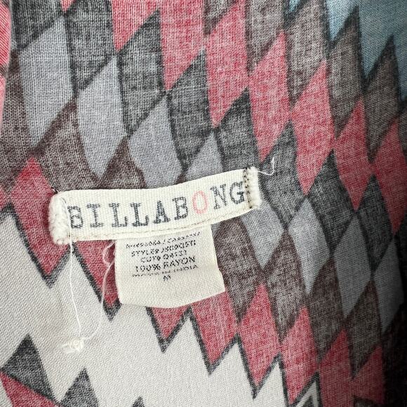 Billabong Southwestern Drape Open-Front Cardigan Size Medium - Picture 4 of 5